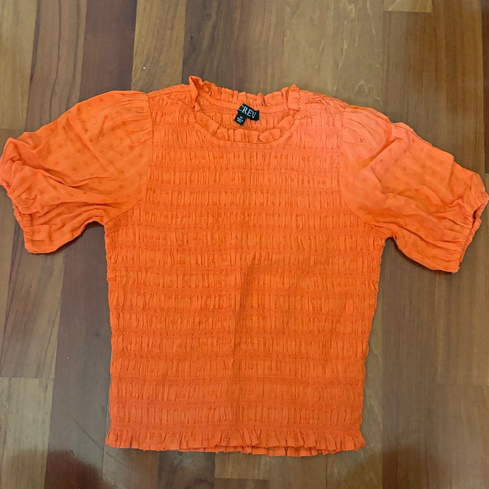 J. Crew Orange Blouse